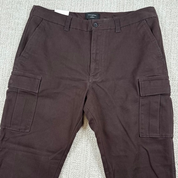 Banana Republic Other - NEW Banana Republic Mens 34x32 (Actual 34x30) Brown Tapered Moleskin Cargo Pants